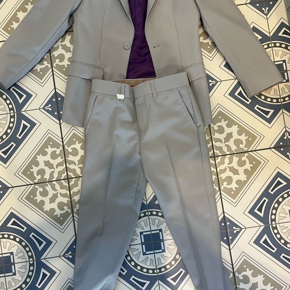 Boys OppoSuits Gray Classic Suit Ensemble(2 piece)